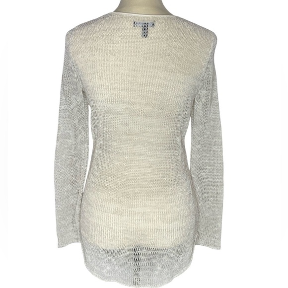 Eileen Fisher Open Knit Linen Sweater - Picture 2 of 6
